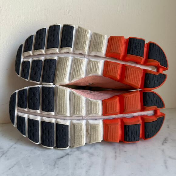 ON CloudFlow 3 Rose Fiji Running Sneakers Orange Lavender Size 7.5 - Picture 12 of 14